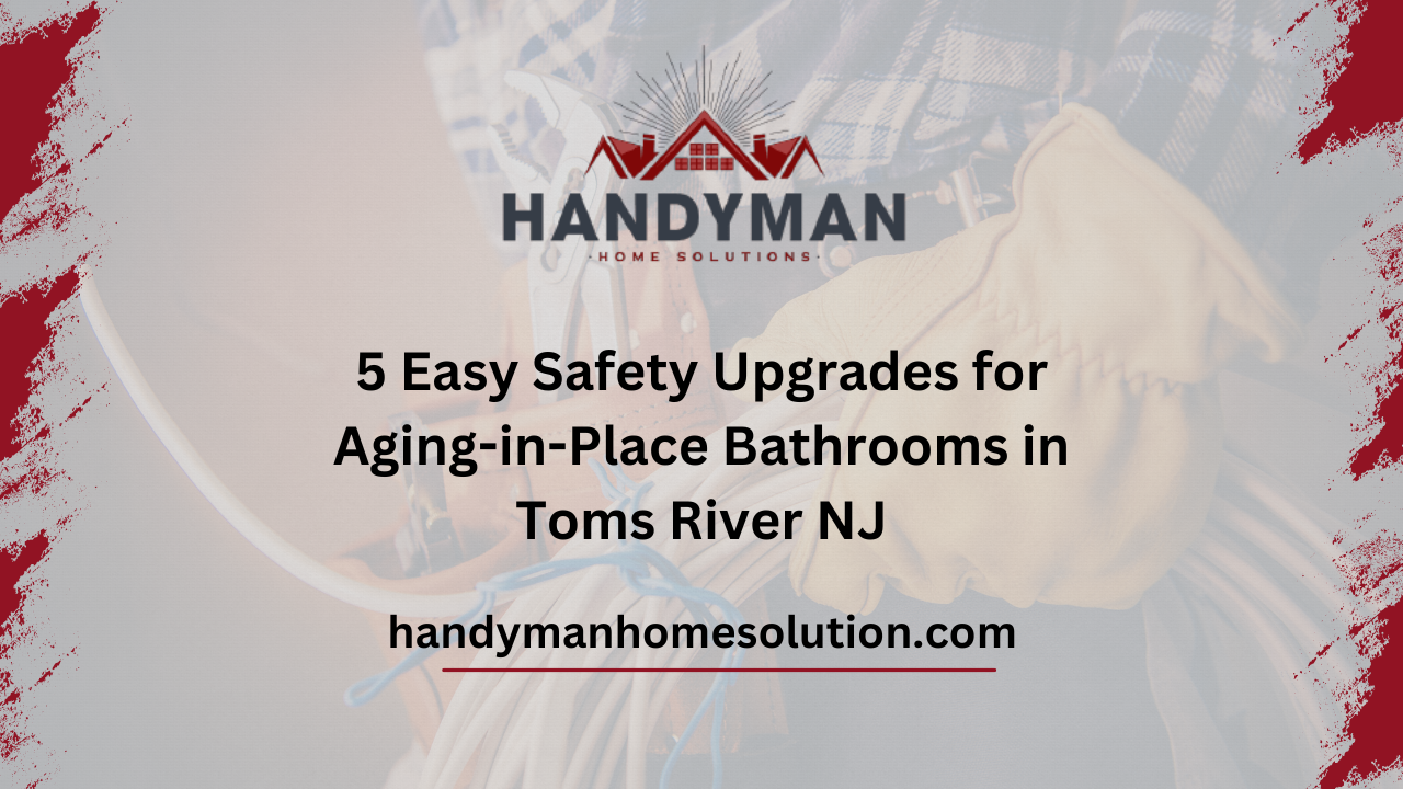 5 Easy Safety Upgrades for Aging in Place Bathrooms in Toms River NJ