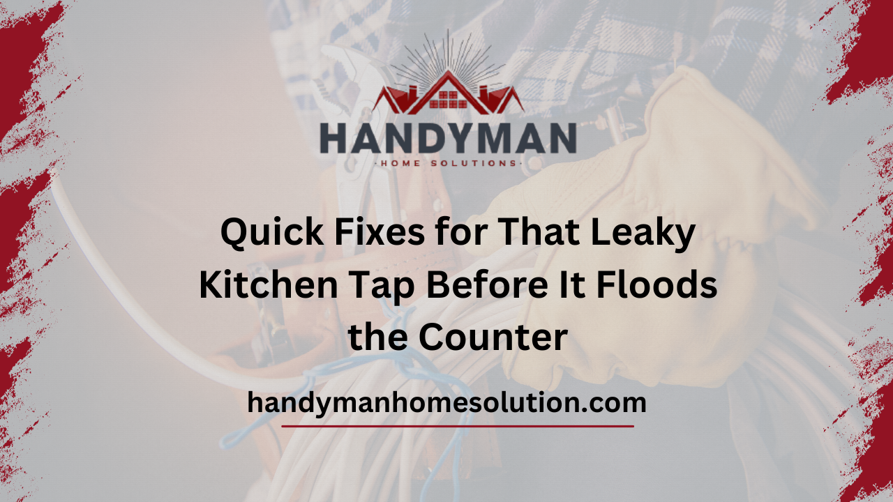 Quick Fixes for That Leaky Kitchen Tap Before It Floods the Counter